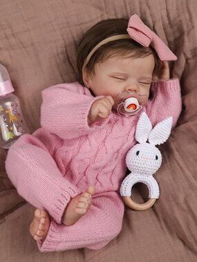 Realistic Reborn Baby Dolls – 18-Inch Real Life Sleeping Newborn Girl